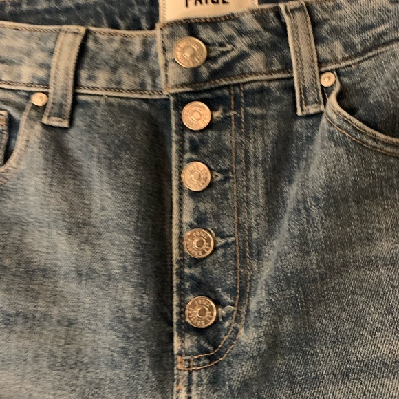 EUC PAIGE Sarah Slim button down jeans.  Sz 26 worn once! - Picture 5 of 16